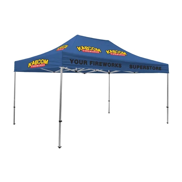 Tent kit with a 15' x 10' tent, crank-up canopy, stake... from ASI 87188 Showdown Displays