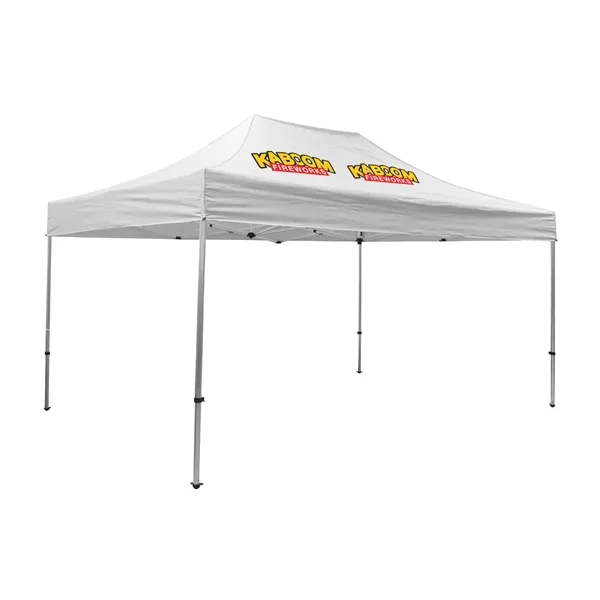 Tent kit with a 15' x 10' tent, crank-up canopy, stake... from ASI 87188 Showdown Displays