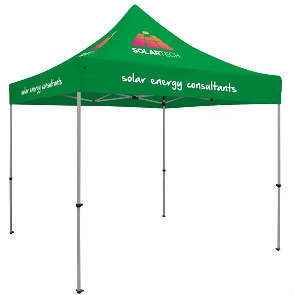 Premium tent kit with a 10' tent, crank-up canopy, stake kit,... from ASI 87188 Showdown Displays