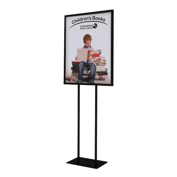 22.25" x 59.75" x 10" flat base steel sign with 4mm... from ASI 87188 Showdown Displays
