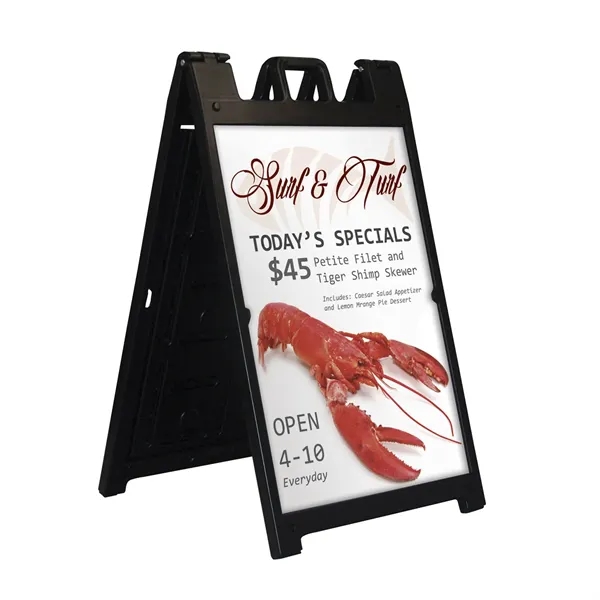 Deluxe A-frame with single-sided signboard and carry handle.... from ASI 87188 Showdown Displays
