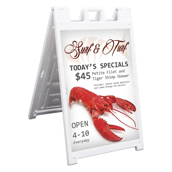 Deluxe A-frame with single-sided signboard and carry handle.... from ASI 87188 Showdown Displays