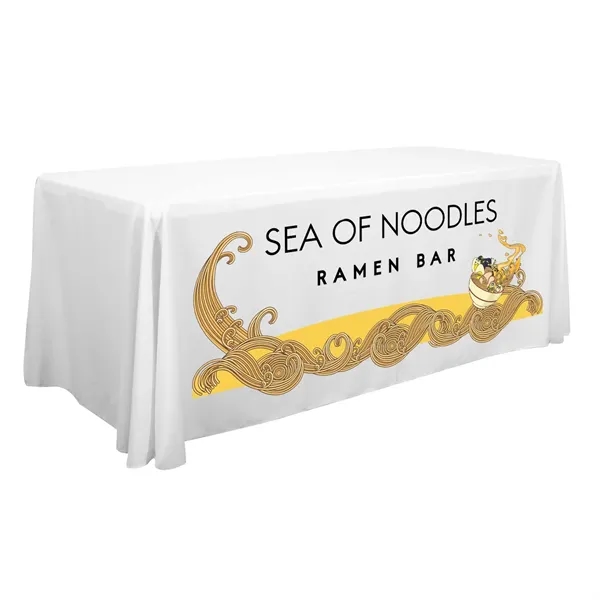 6' standard table throw made of polyester with 4 sides, draped... from ASI 87188 Showdown Displays