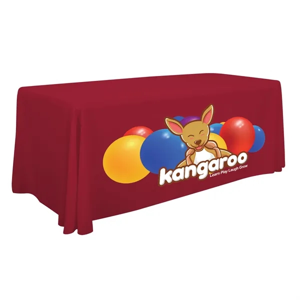 6' standard table throw made of polyester with 4 sides, draped... from ASI 87188 Showdown Displays