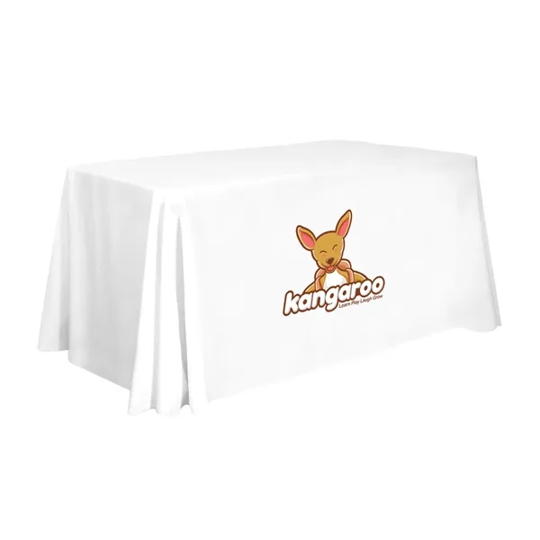 4' standard table throw made of polyester with 4 sides, draped... from ASI 87188 Showdown Displays
