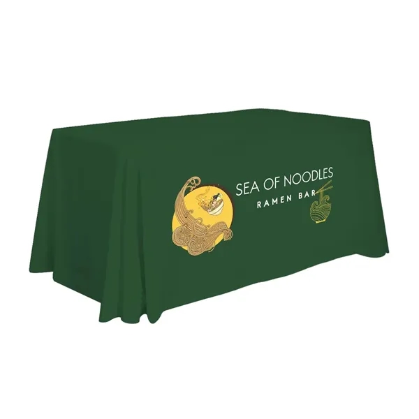 4' standard table throw made of polyester with 4 sides, draped... from ASI 87188 Showdown Displays