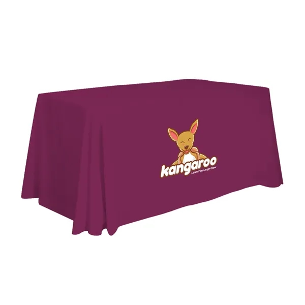4' standard table throw made of polyester with 4 sides, draped... from ASI 87188 Showdown Displays