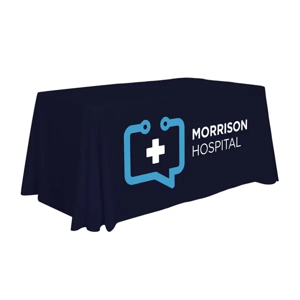 4' economy table throw made of polyester poplin with 3 sides,... from ASI 87188 Showdown Displays