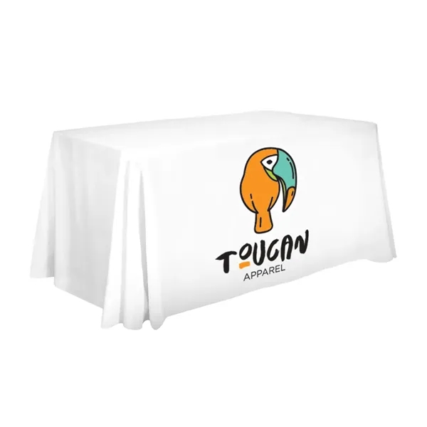 4' economy table throw made of polyester poplin with 3 sides,... from ASI 87188 Showdown Displays