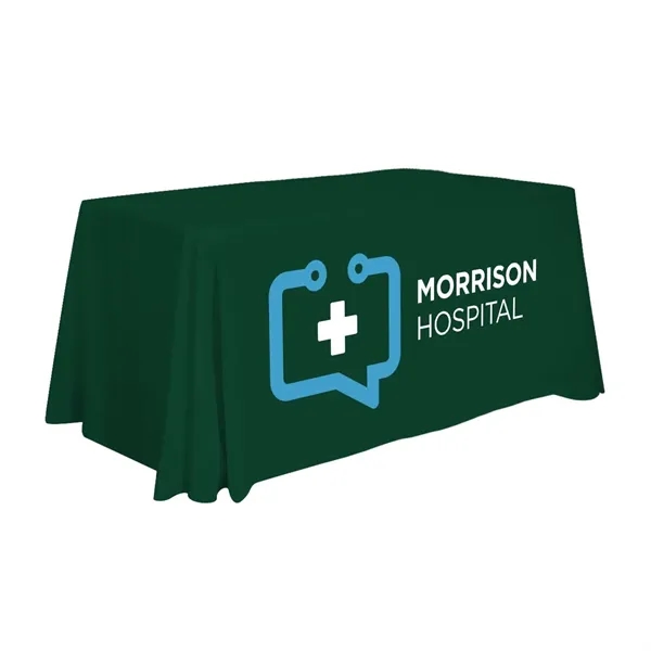 4' economy table throw made of polyester poplin with 3 sides,... from ASI 87188 Showdown Displays