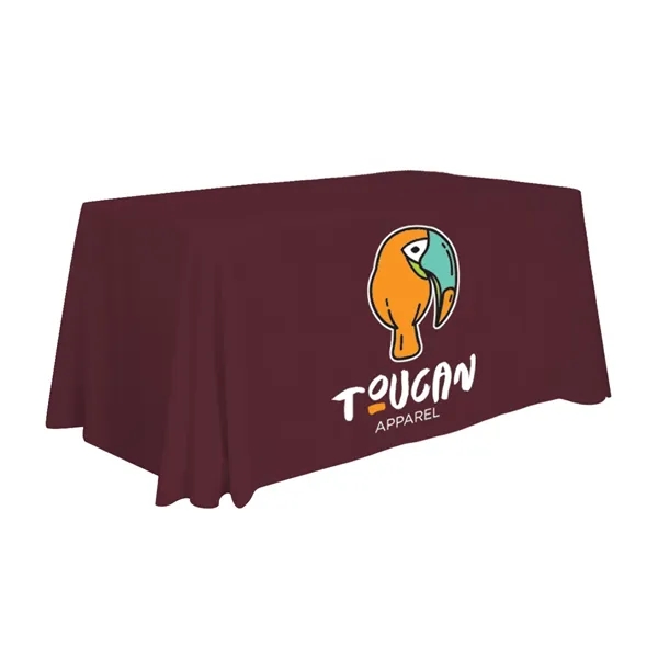 4' economy table throw made of polyester poplin with 3 sides,... from ASI 87188 Showdown Displays