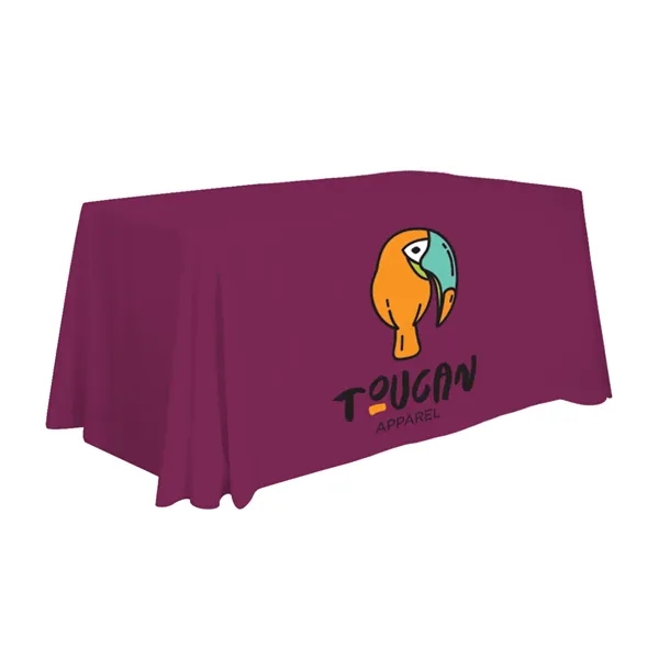 4' economy table throw made of polyester poplin with 3 sides,... from ASI 87188 Showdown Displays
