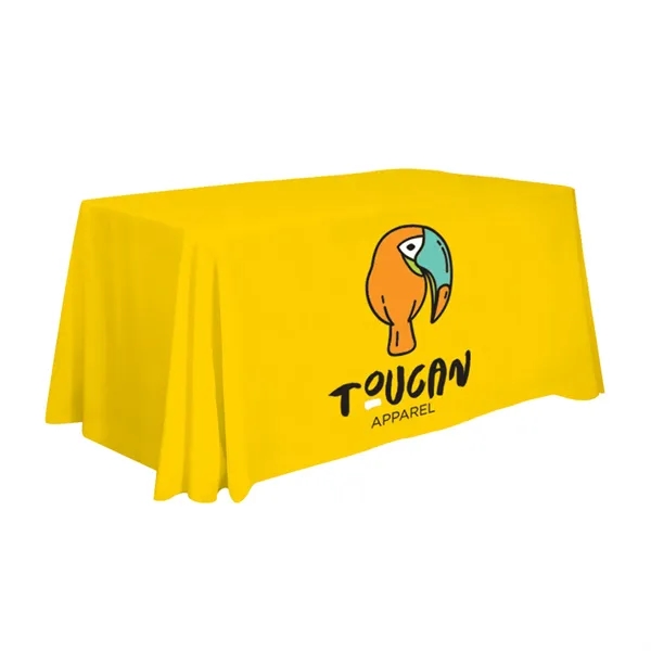 4' economy table throw made of polyester poplin with 3 sides,... from ASI 87188 Showdown Displays