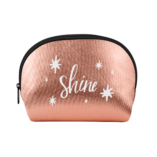 Metallic Neoprene cosmetic kit for toiletries with zipper closure and gusset.... from ASI 74710 Numo