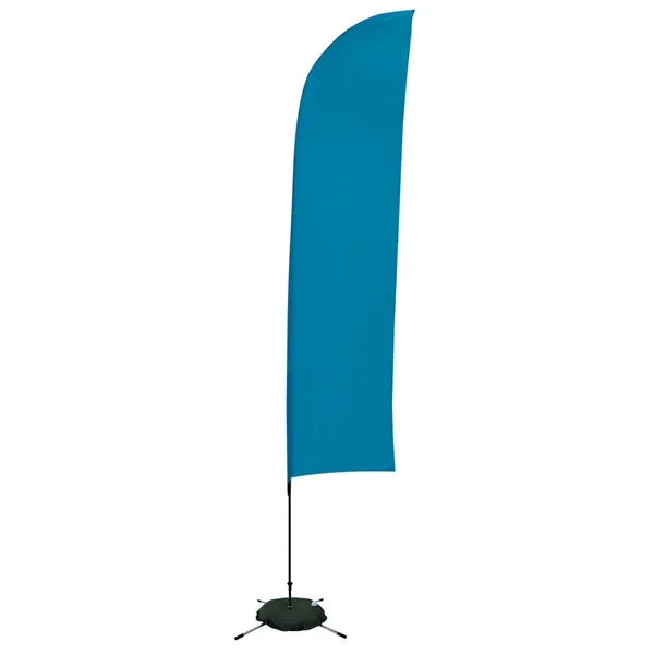 13' solid-colored blade sail sign with single sided graphics and a... from ASI 87188 Showdown Displays