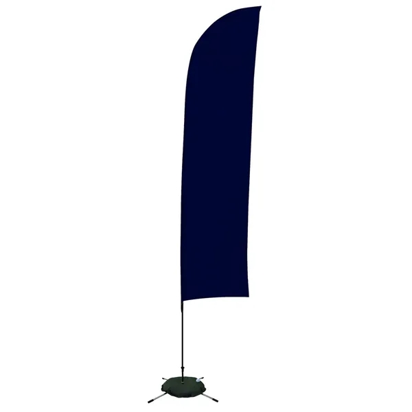 13' solid-colored blade sail sign with single sided graphics and a... from ASI 87188 Showdown Displays