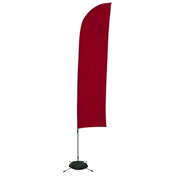 13' solid-colored blade sail sign with single sided graphics and a... from ASI 87188 Showdown Displays