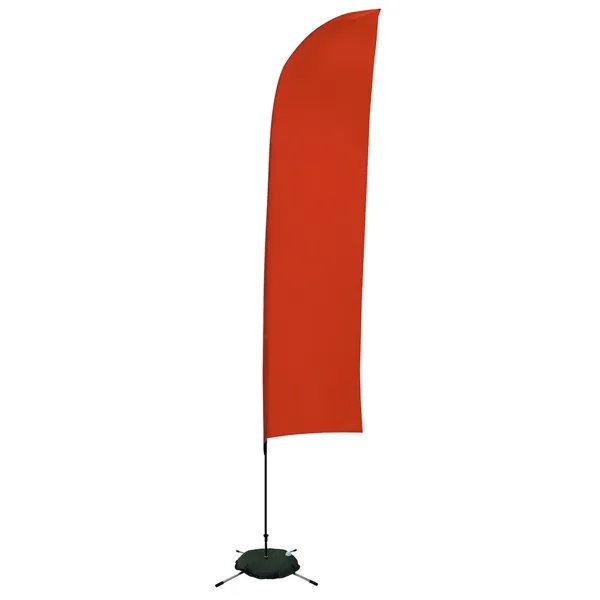 13' solid-colored blade sail sign with single sided graphics and a... from ASI 87188 Showdown Displays