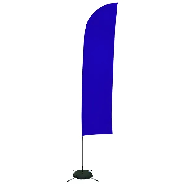 13' solid-colored blade sail sign with single sided graphics and a... from ASI 87188 Showdown Displays