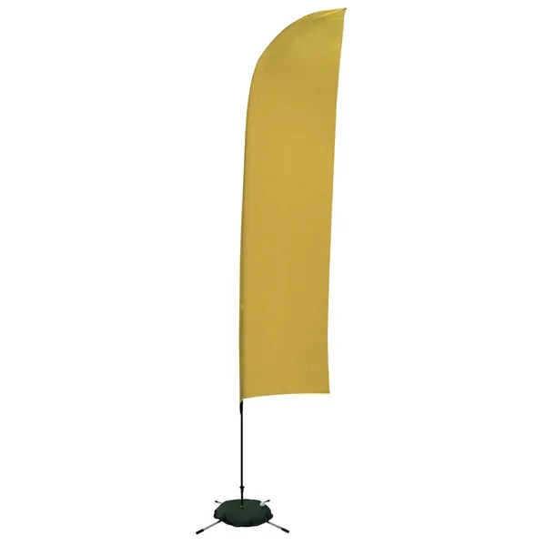 13' solid-colored blade sail sign with single sided graphics and a... from ASI 87188 Showdown Displays