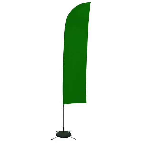 13' solid-colored blade sail sign with single sided graphics and a... from ASI 87188 Showdown Displays
