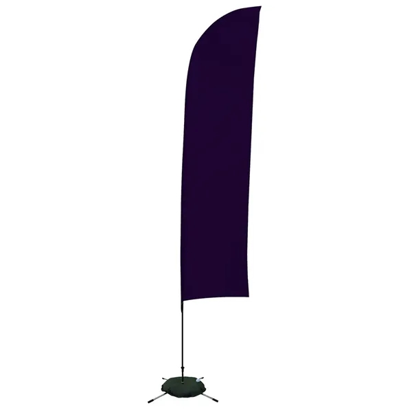 13' solid-colored blade sail sign with single sided graphics and a... from ASI 87188 Showdown Displays