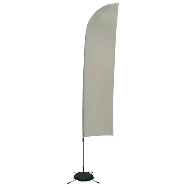 13' solid-colored blade sail sign with single sided graphics and a... from ASI 87188 Showdown Displays
