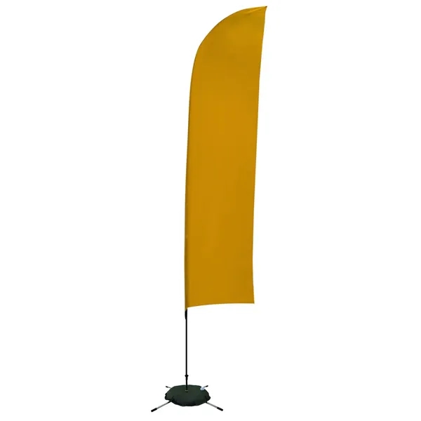13' solid-colored blade sail sign with single sided graphics and a... from ASI 87188 Showdown Displays