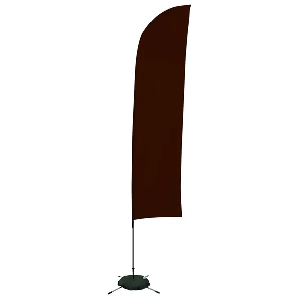 13' solid-colored blade sail sign with single sided graphics and a... from ASI 87188 Showdown Displays