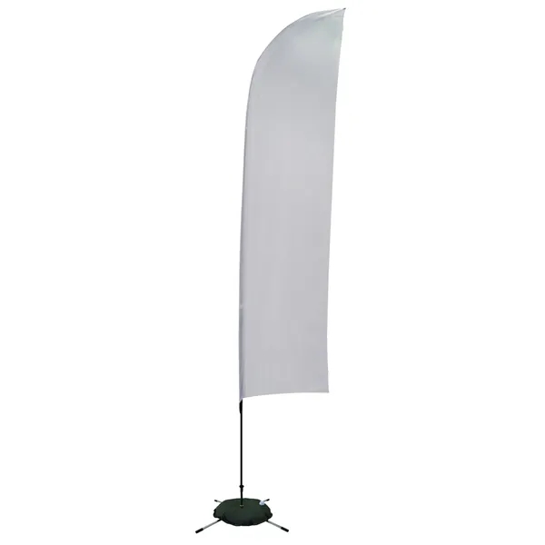 13' solid-colored blade sail sign with single sided graphics and a... from ASI 87188 Showdown Displays