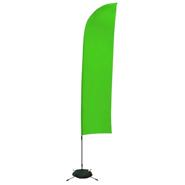 13' solid-colored blade sail sign with single sided graphics and a... from ASI 87188 Showdown Displays
