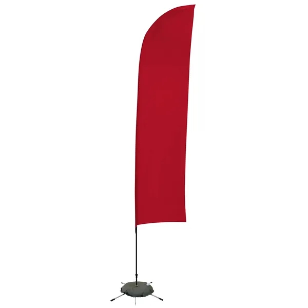 13' solid-colored blade sail sign with single sided graphics and a... from ASI 87188 Showdown Displays