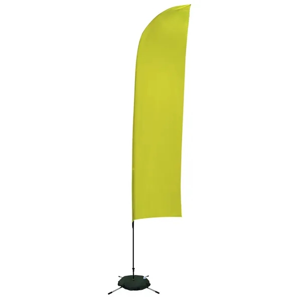 13' solid-colored blade sail sign with single sided graphics and a... from ASI 87188 Showdown Displays