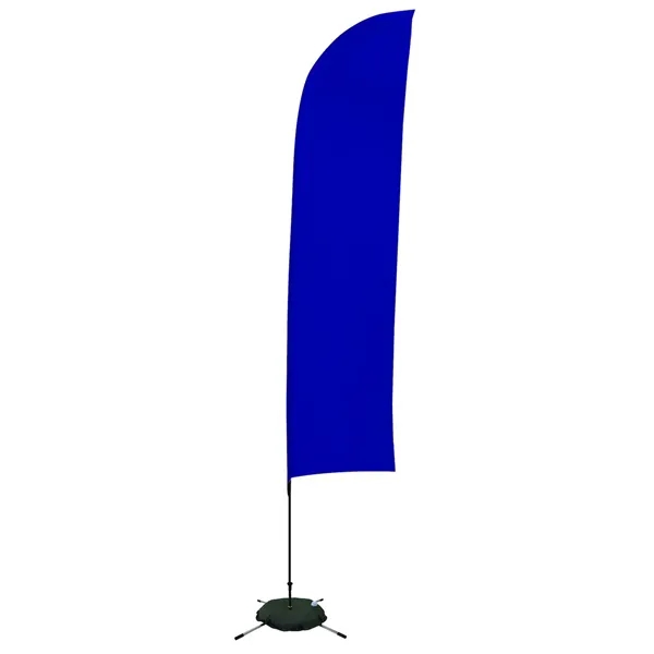 13' solid-colored blade sail sign with single sided graphics and a... from ASI 87188 Showdown Displays