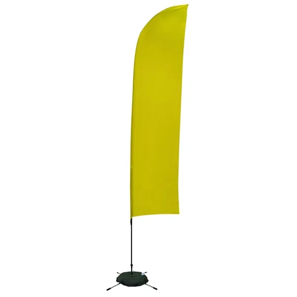 13' solid-colored blade sail sign with single sided graphics and a... from ASI 87188 Showdown Displays