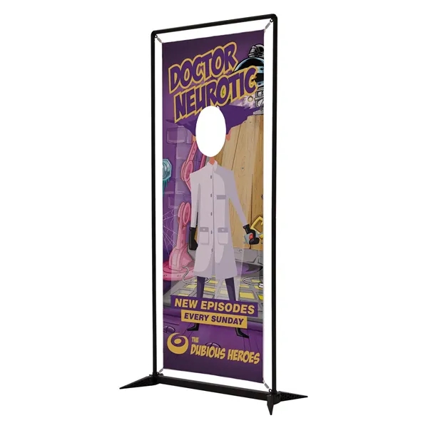 Single face cutout kit with fold-out legs, tension spring with double-sided... from ASI 87188 Showdown Displays