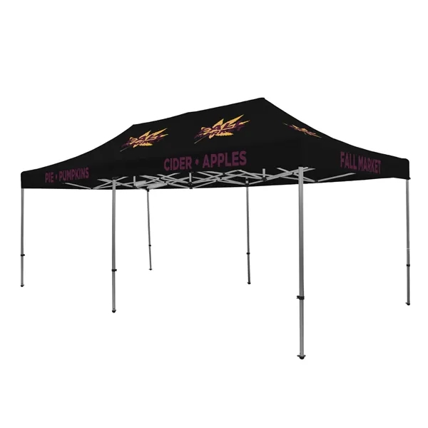 Tent kit with a 20' x 10' tent, crank-up canopy, stake... from ASI 87188 Showdown Displays
