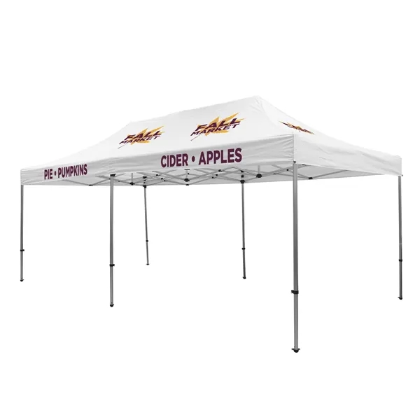 Tent kit with a 20' x 10' tent, crank-up canopy, stake... from ASI 87188 Showdown Displays