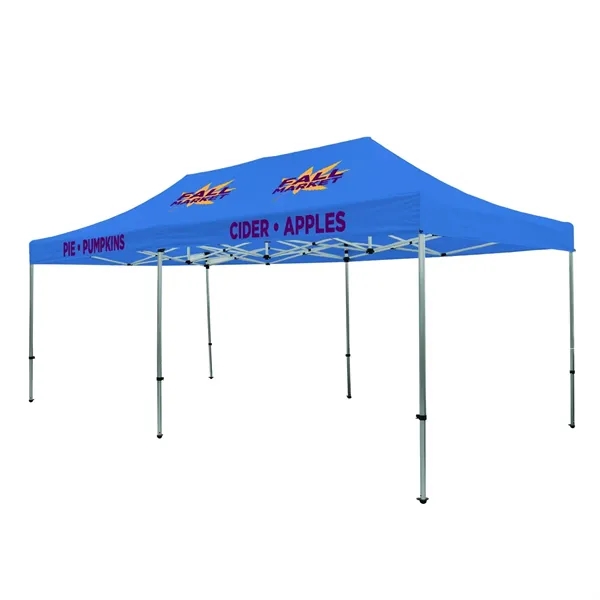 Tent kit with a 20' x 10' tent, crank-up canopy, stake... from ASI 87188 Showdown Displays