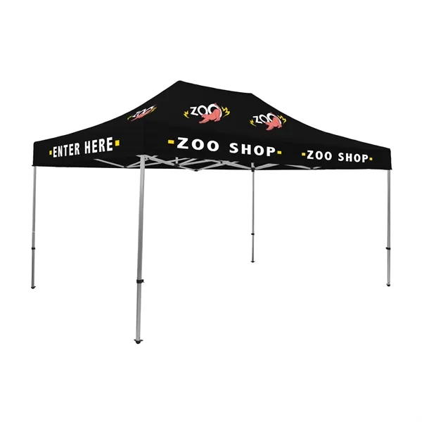 Tent kit with a 15' x 10' tent, crank-up canopy, stake... from ASI 87188 Showdown Displays