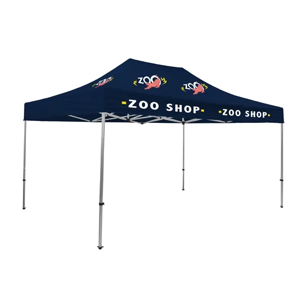 Tent kit with a 15' x 10' tent, crank-up canopy, stake... from ASI 87188 Showdown Displays