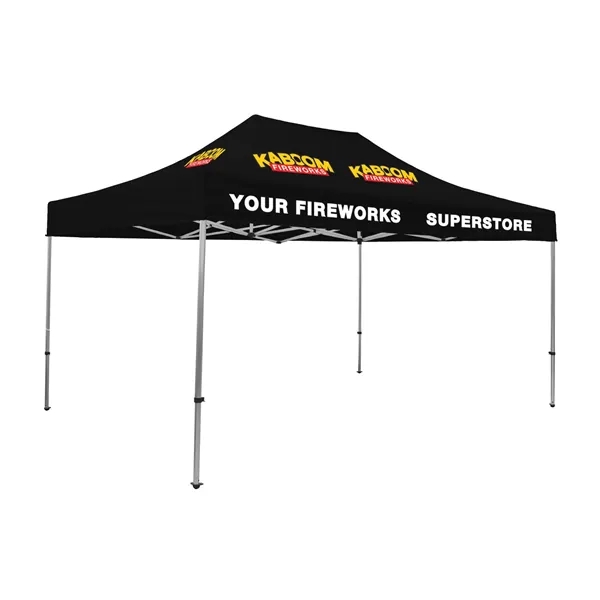 Tent kit with a 15' x 10' tent, crank-up canopy, stake... from ASI 87188 Showdown Displays