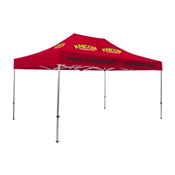 Tent kit with a 15' x 10' tent, crank-up canopy, stake... from ASI 87188 Showdown Displays