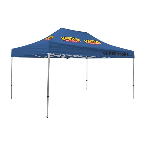 Tent kit with a 15' x 10' tent, crank-up canopy, stake... from ASI 87188 Showdown Displays