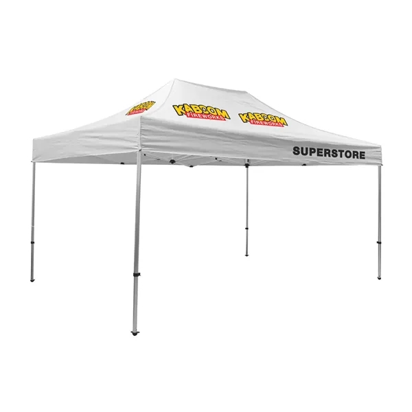 Tent kit with a 15' x 10' tent, crank-up canopy, stake... from ASI 87188 Showdown Displays