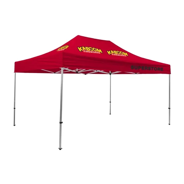 Tent kit with a 15' x 10' tent, crank-up canopy, stake... from ASI 87188 Showdown Displays