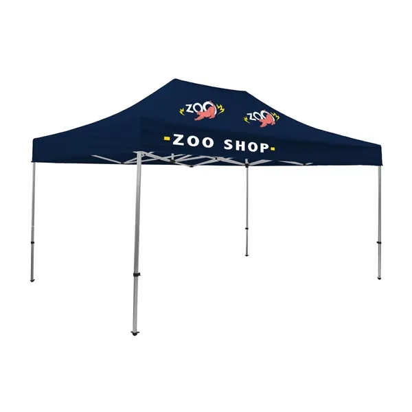Tent kit with a 15' x 10' tent, crank-up canopy, stake... from ASI 87188 Showdown Displays