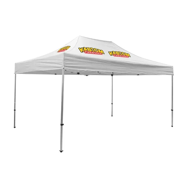 Tent kit with a 15' x 10' tent, crank-up canopy, stake... from ASI 87188 Showdown Displays
