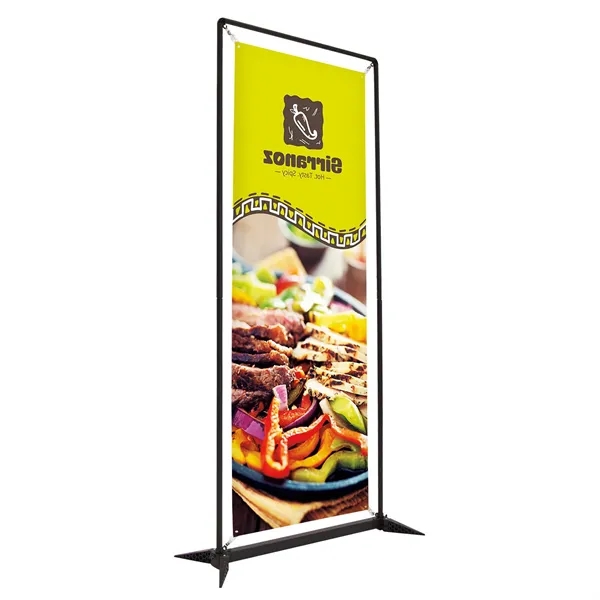 3.5' FrameWorx display with one-sided 13 oz. smooth scrim vinyl banner.... from ASI 87188 Showdown Displays