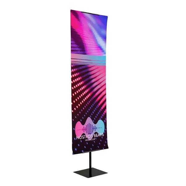 24" x 92" x 13" powder-coated steel display with telescoping pole... from ASI 87188 Showdown Displays